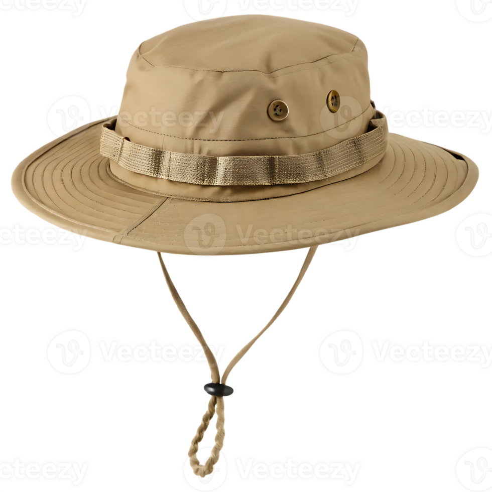 Khaki boonie hat isolated png