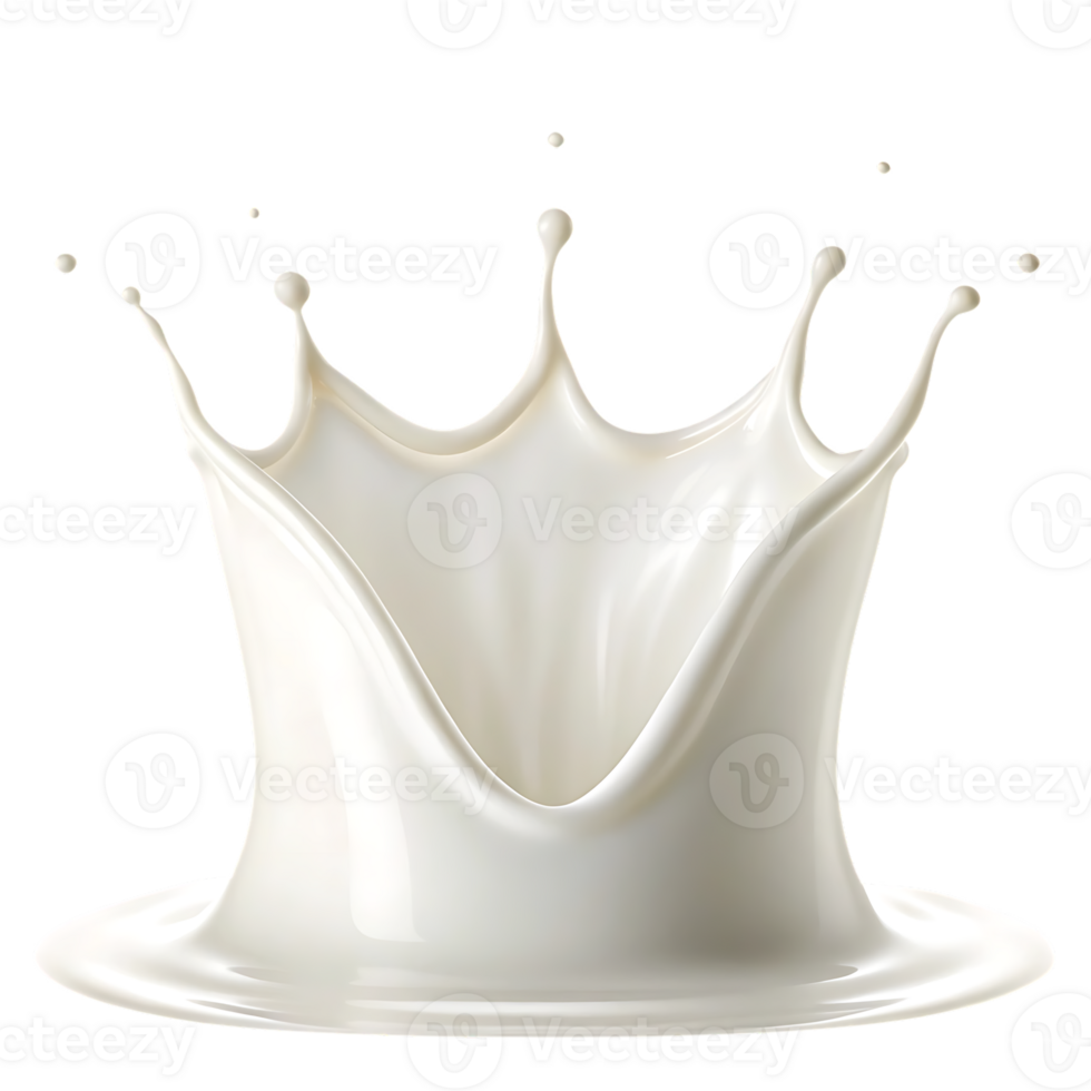 Milk crown splash, creamy texture, dairy product png