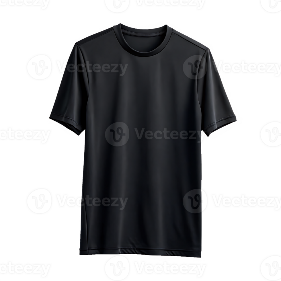 Black t shirt mockup png
