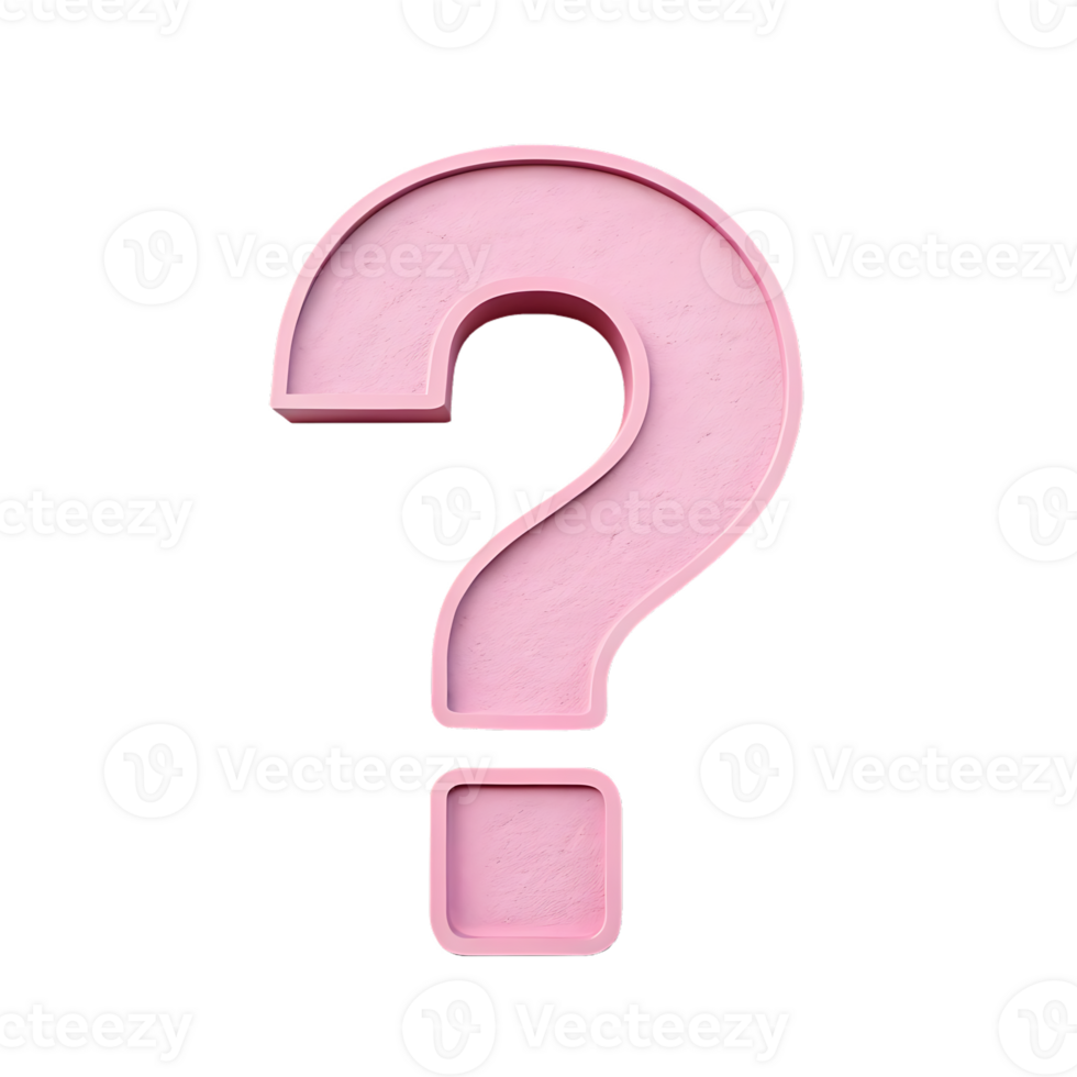 Pink question mark symbol. Uncertainty, query, inquiry concept. png