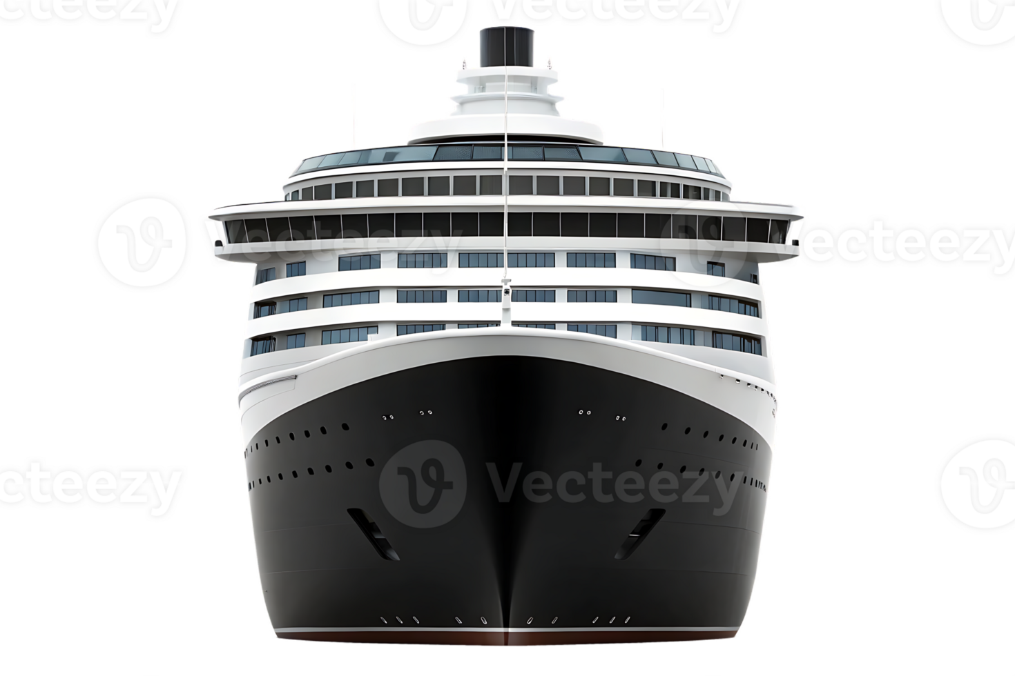 Cruise ship front view, ocean liner, travel png