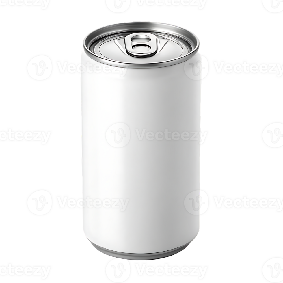 Blank white aluminum can mockup. png