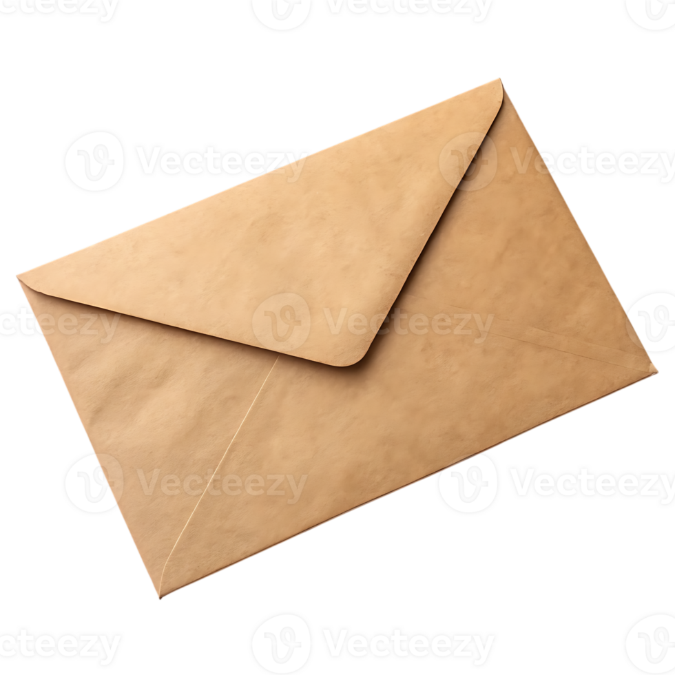 Brown kraft paper envelope png