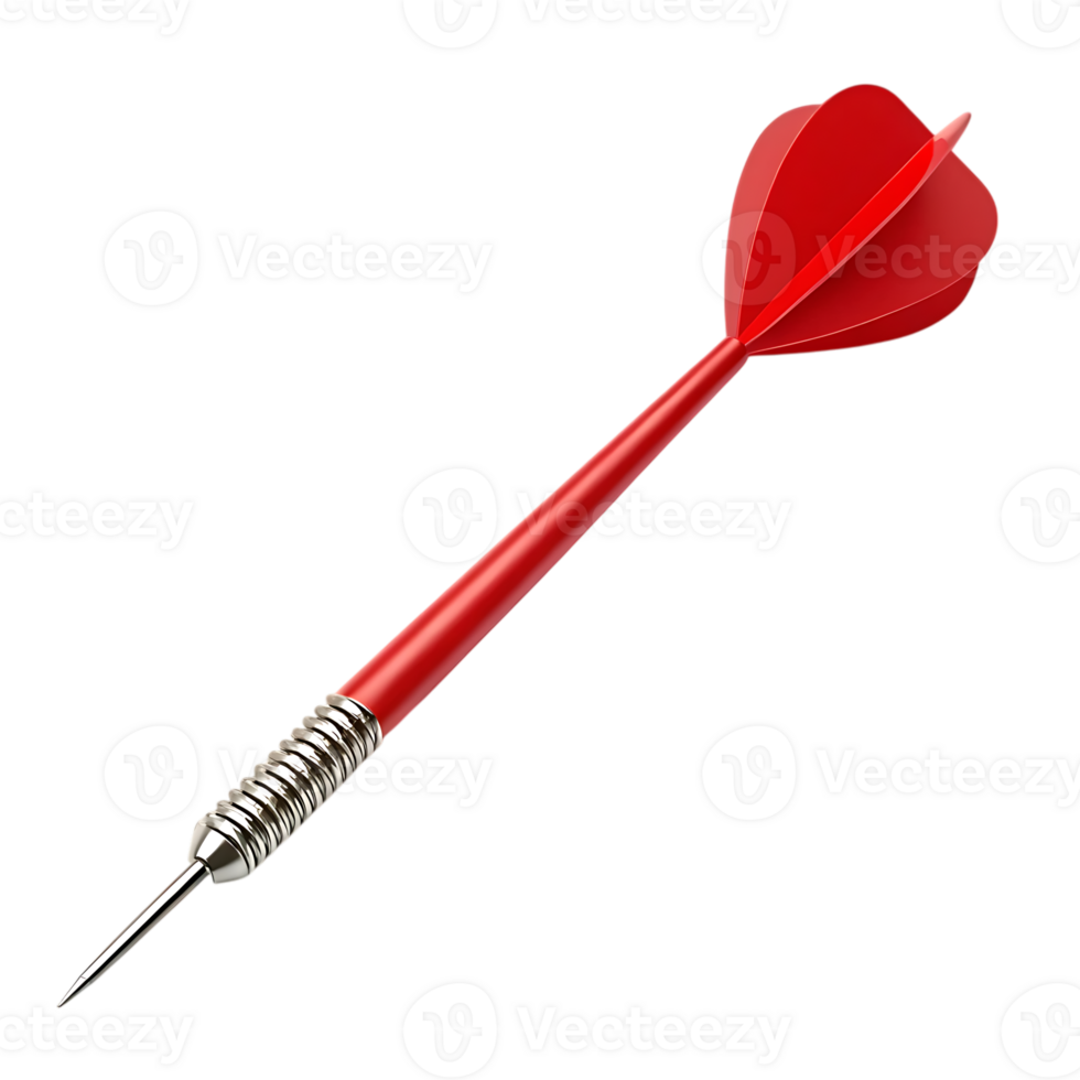 Red dart isolated png