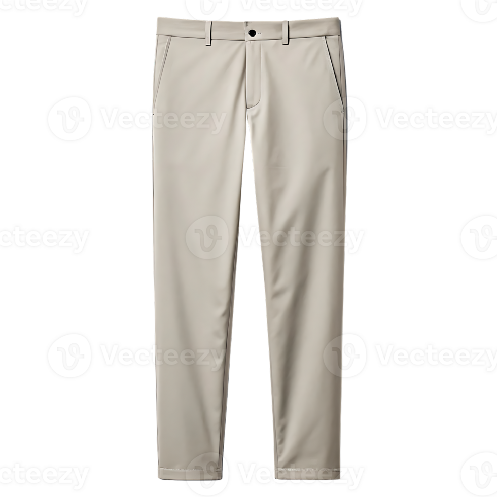 Beige men's pants, casual style. png