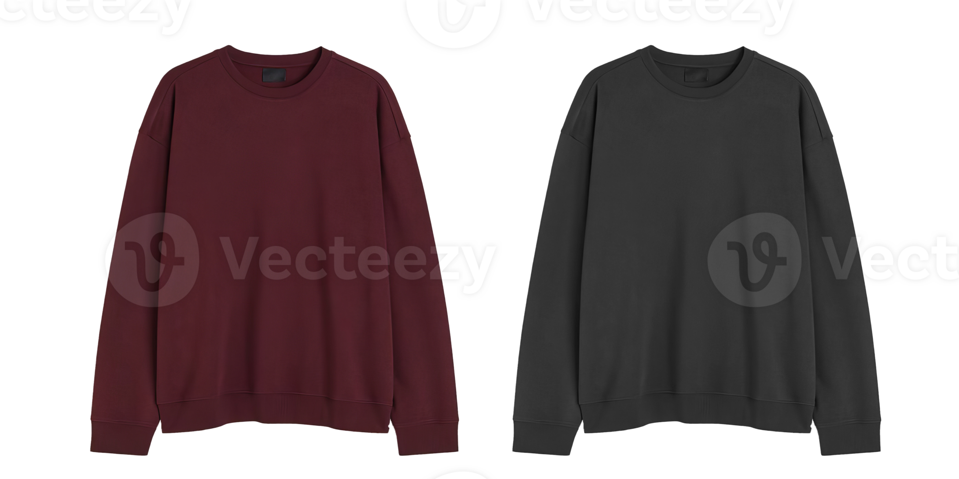 Two sweatshirts in different colors png