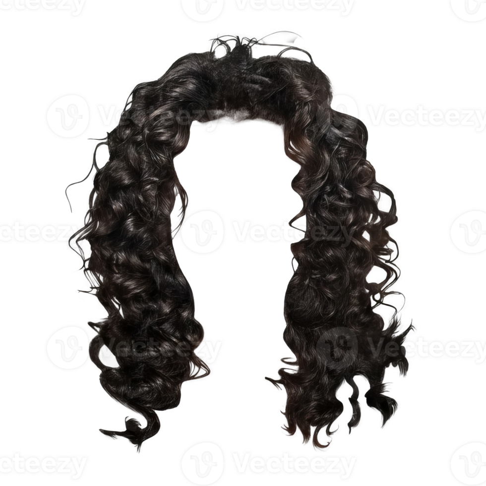 women curly Hair wig png