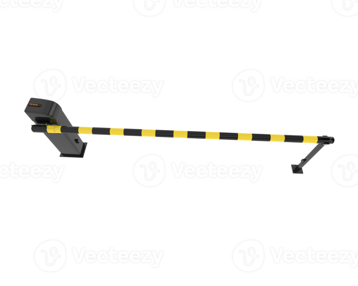 A black and yellow barrier with a black handle png