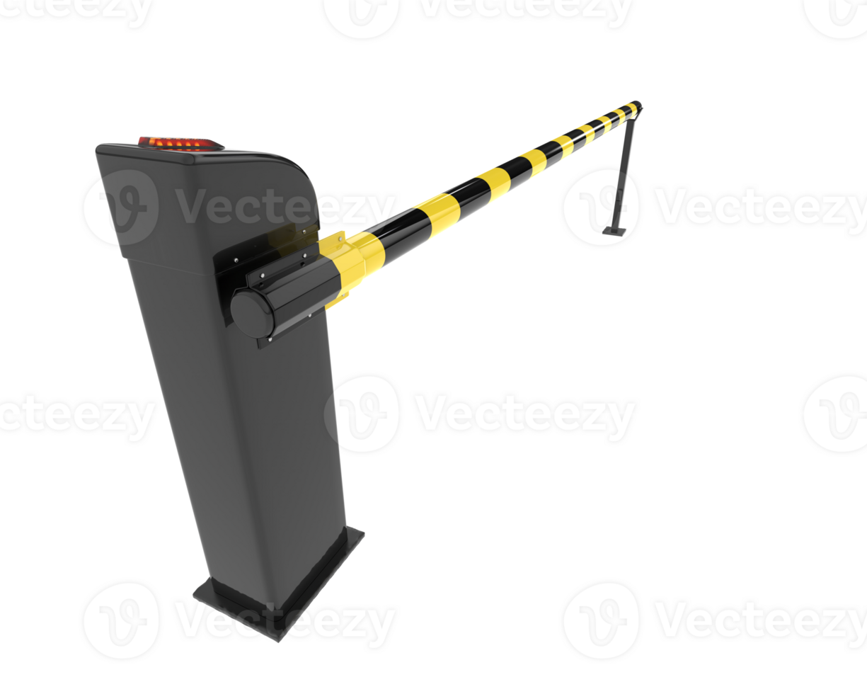 A black and yellow barrier with a yellow handle png