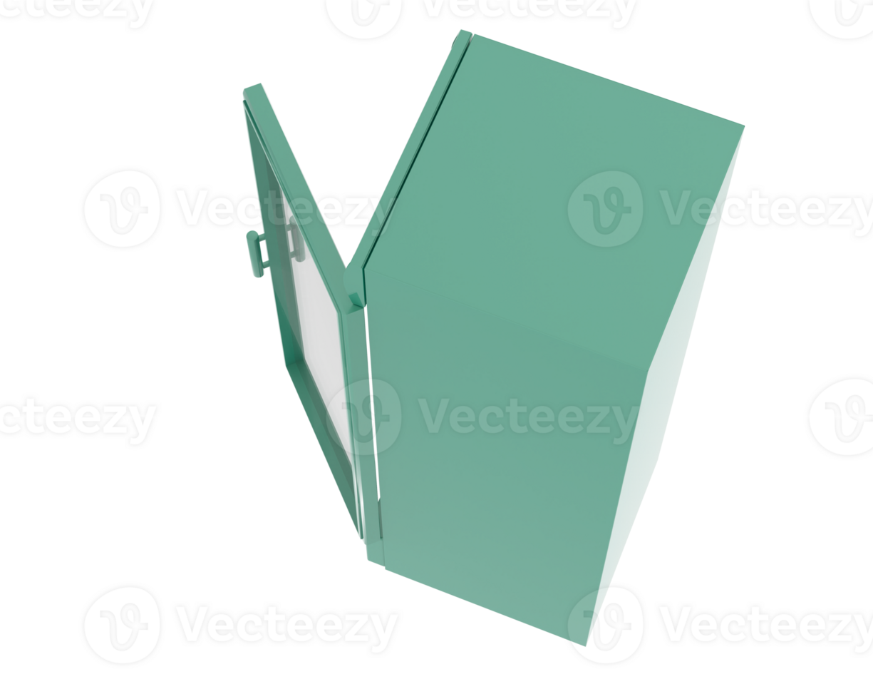 A green box with a window open png