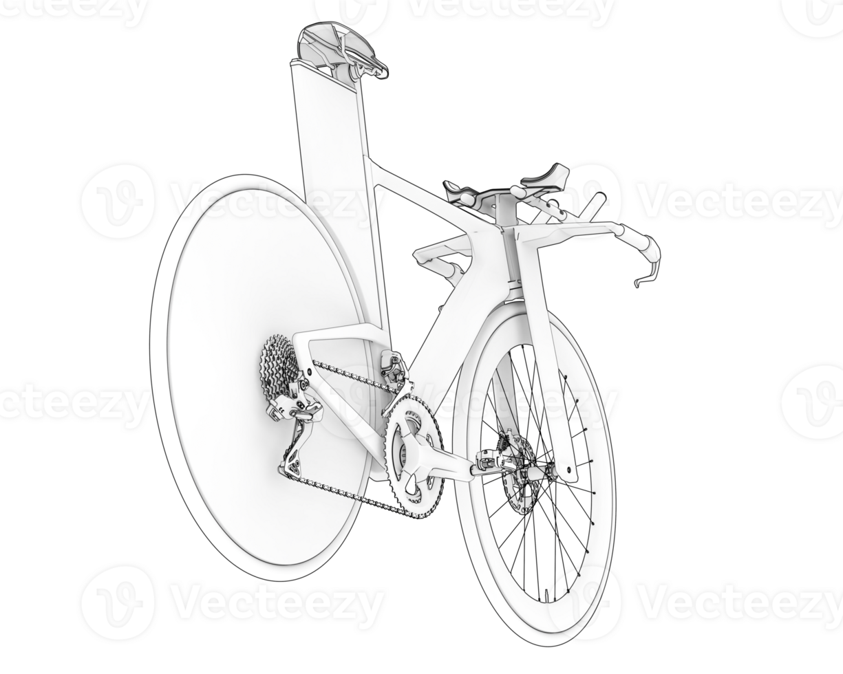 A bicycle is shown on a black background png