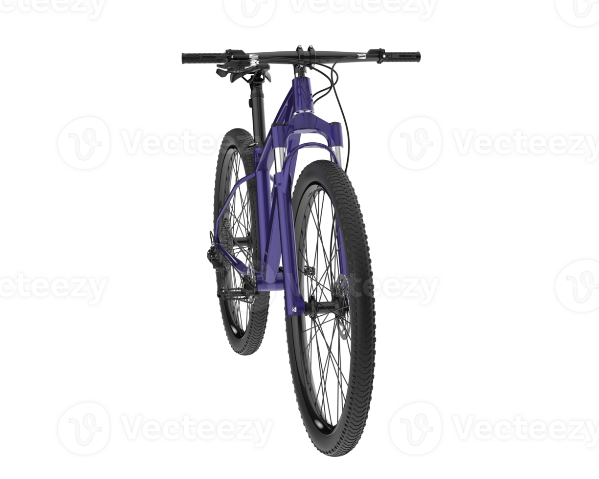 A purple mountain bike is shown against a black background png