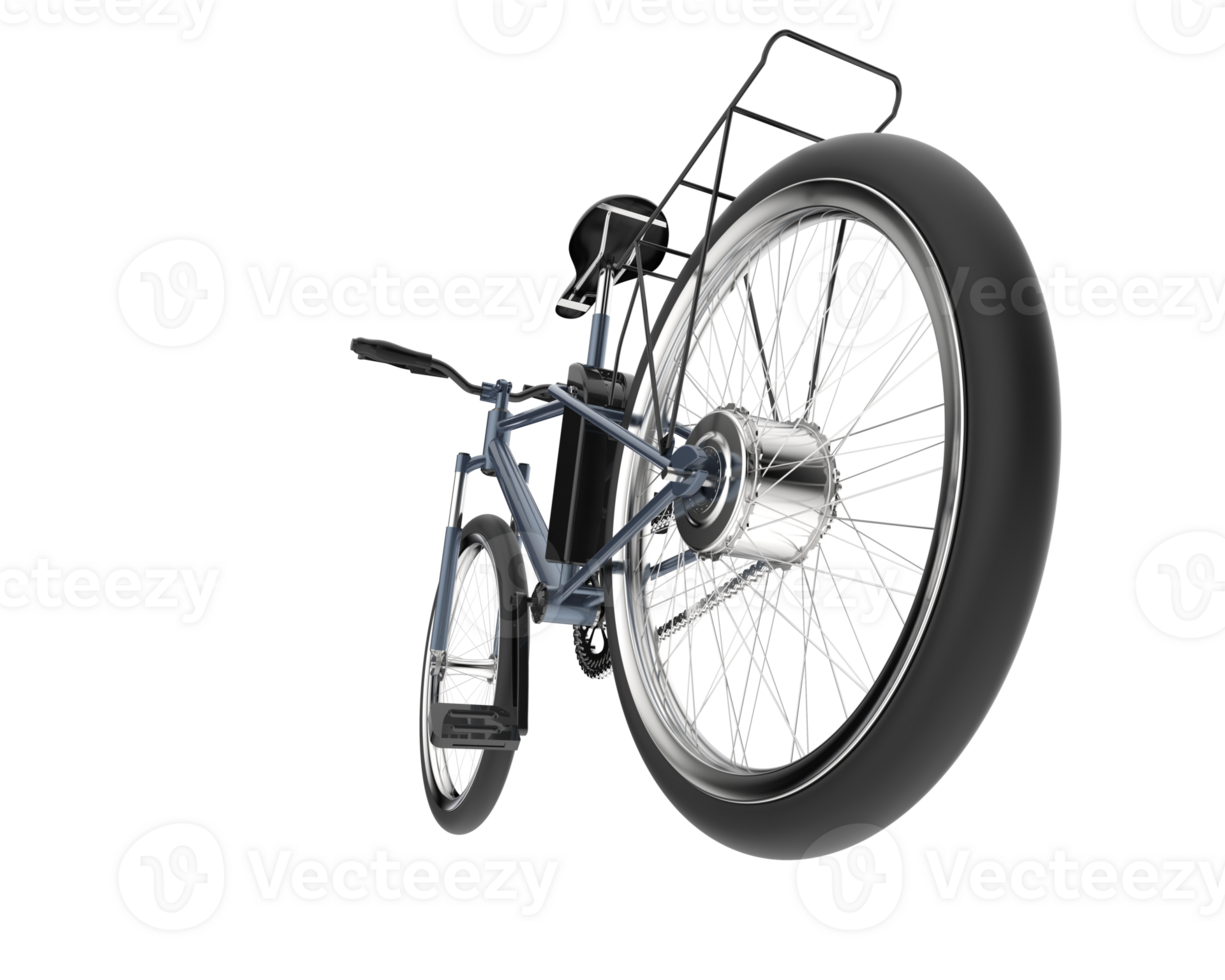 A bicycle with a wheel on a black background png