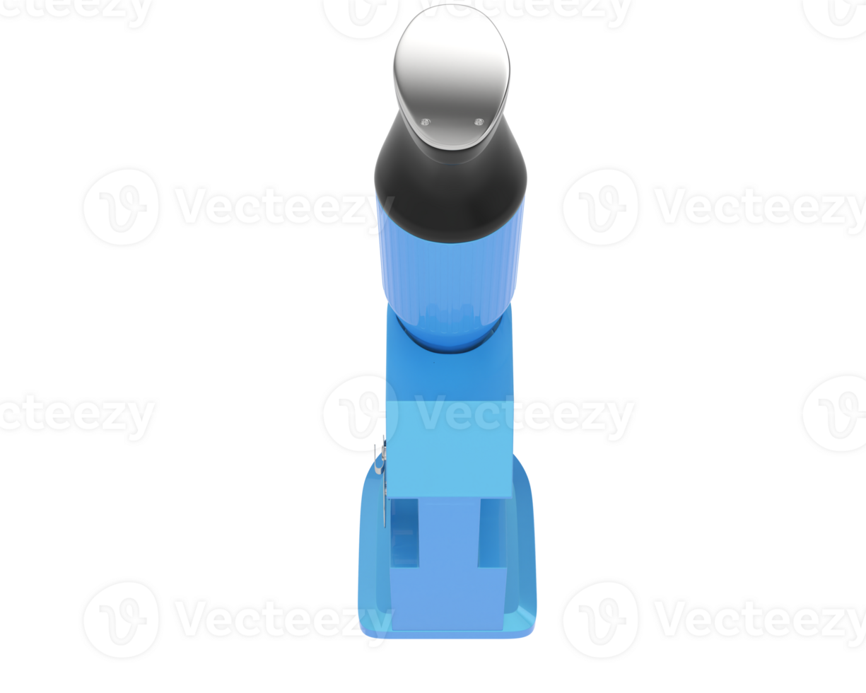 A blue and white object with a white head png