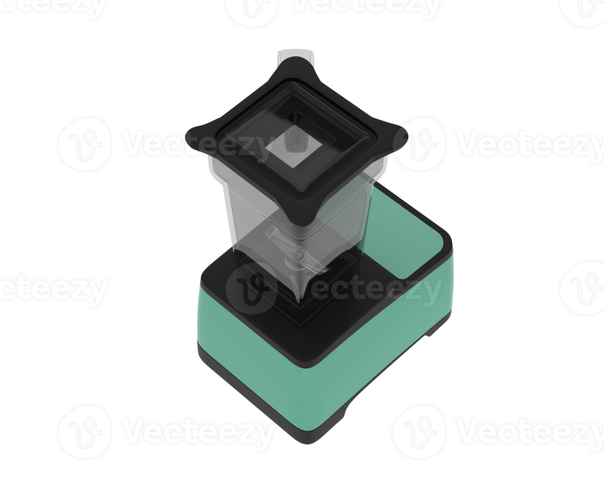 A blender with a green lid and black base png