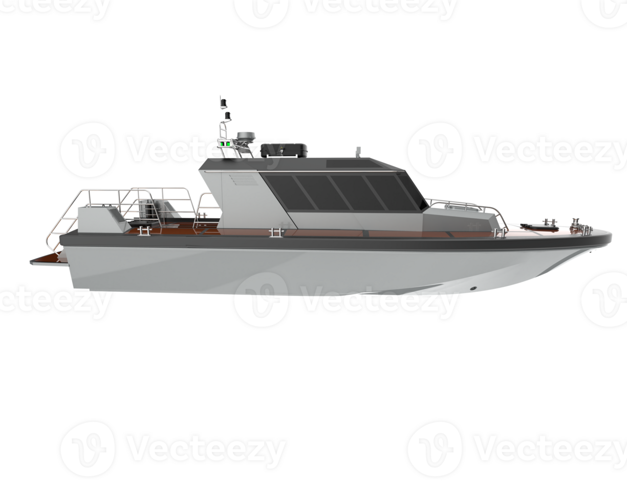 A white boat on a black background png