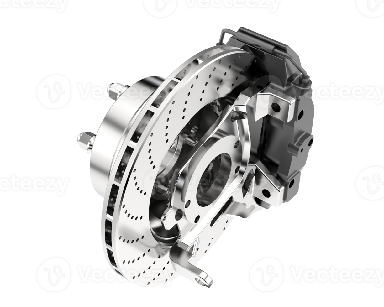 A brake disc on a black background png