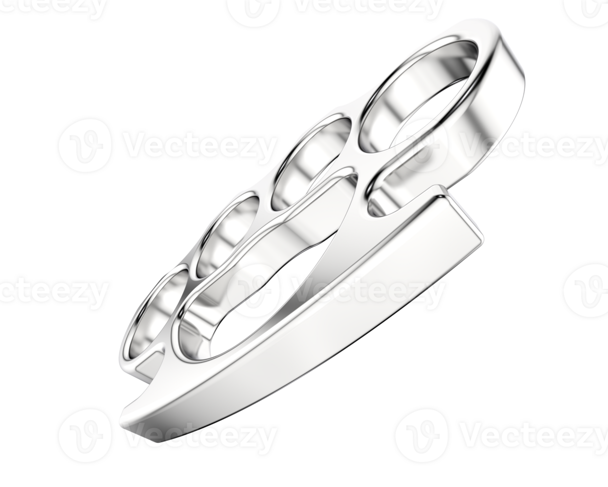 A silver ring with a large knuckle on it png
