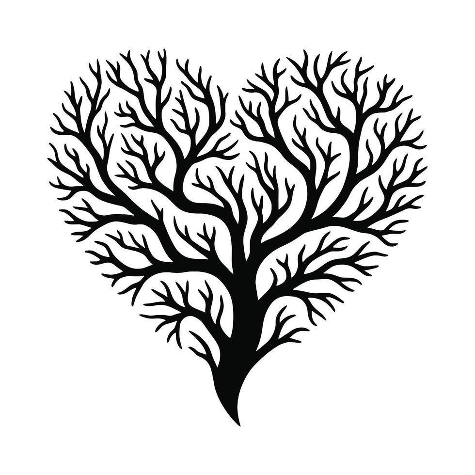 Heart Tree of Life vector