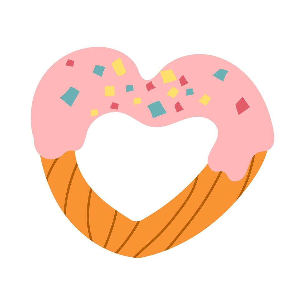 Churros icon. Illustration of traditional Spanish and Mexican sweet dessert and chocolate dip isolated on a white background. 10 EPS. vector