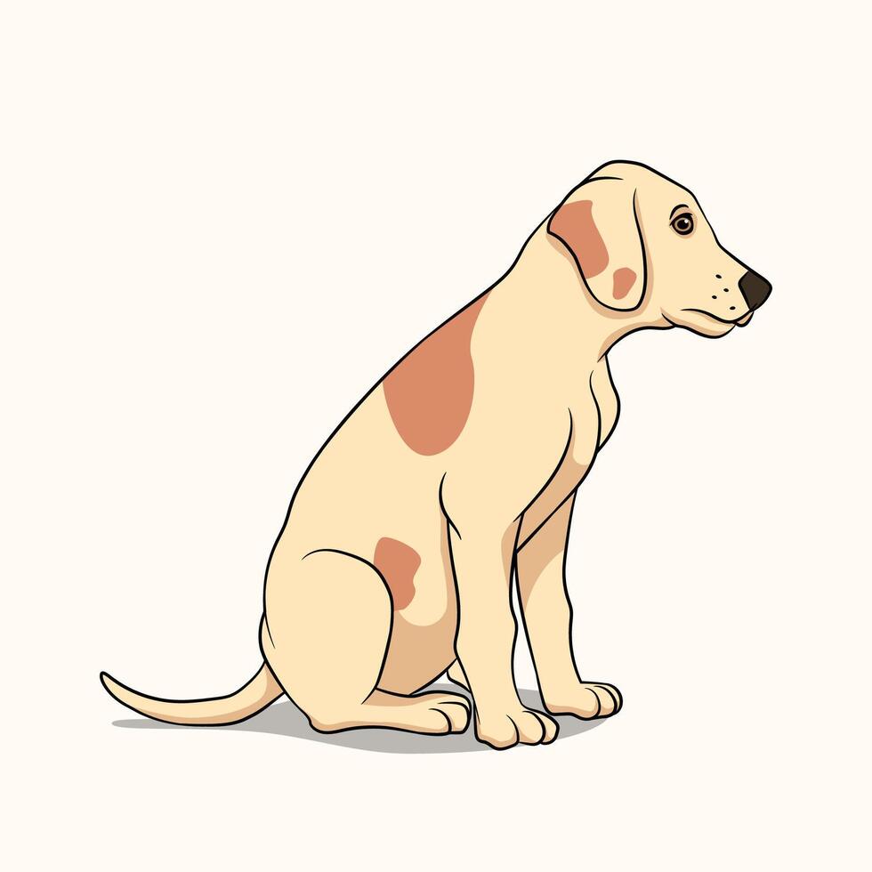 Brown Dog Illustration vector