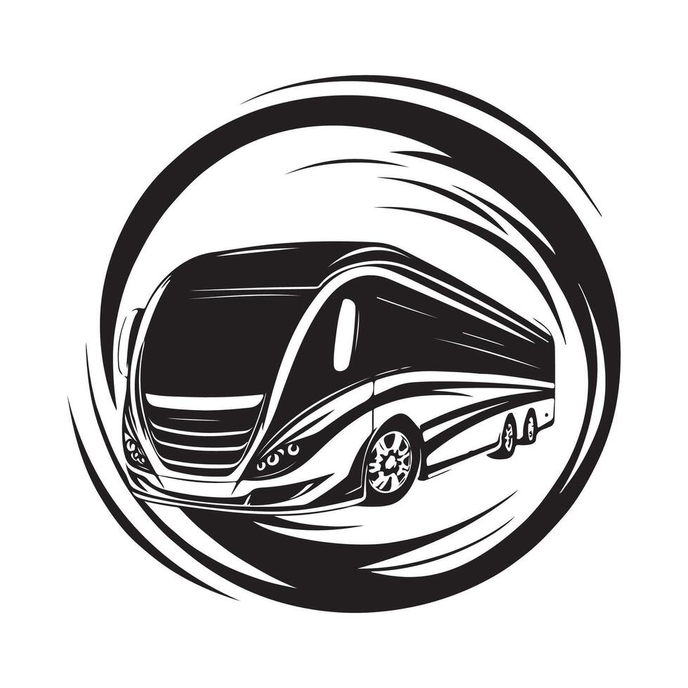 Bus Logo Design Travel Bus Logo Stock Illustration vector