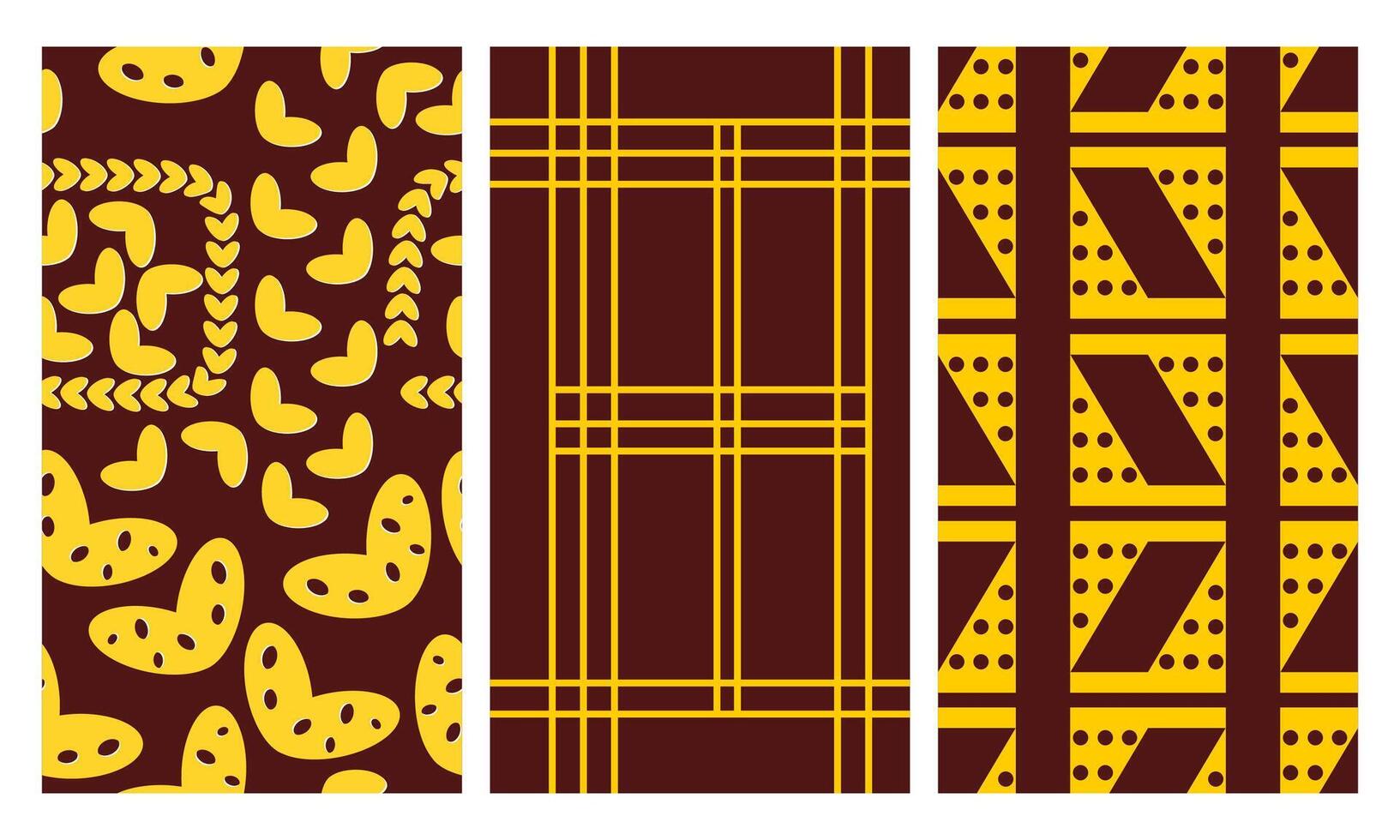 A collection of beautiful, charming and attractive seamless patterns. Suitable for application on paper, fabric, walls, or simply displayed digitally. vector