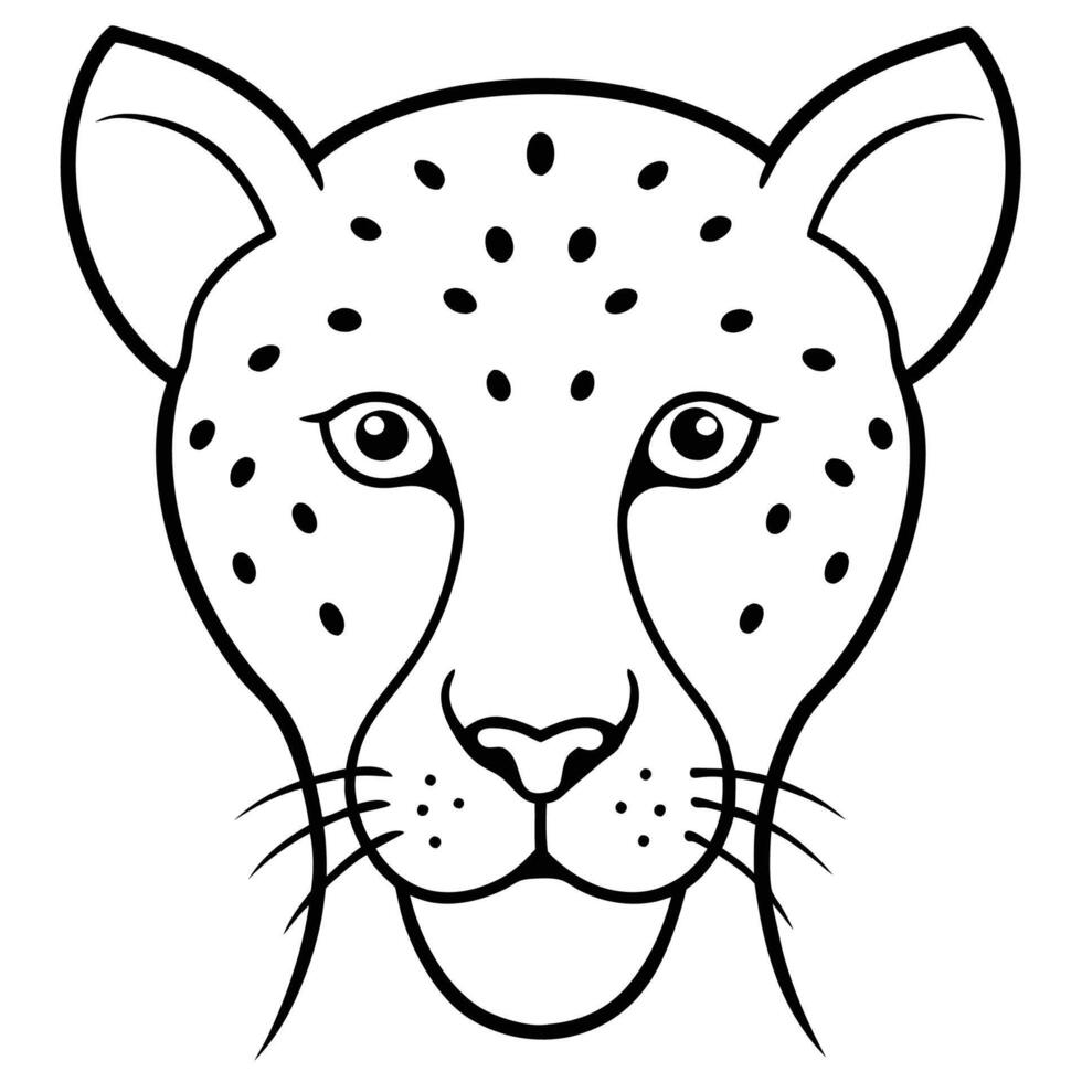 Modern Cheetah Mascot Artwork vector