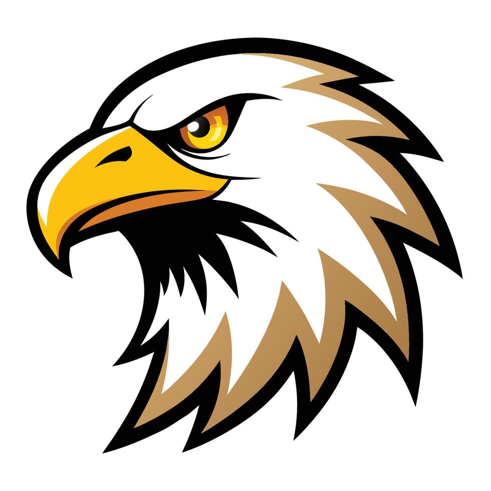 Colorful Modern Eagle Mascot Theme vector