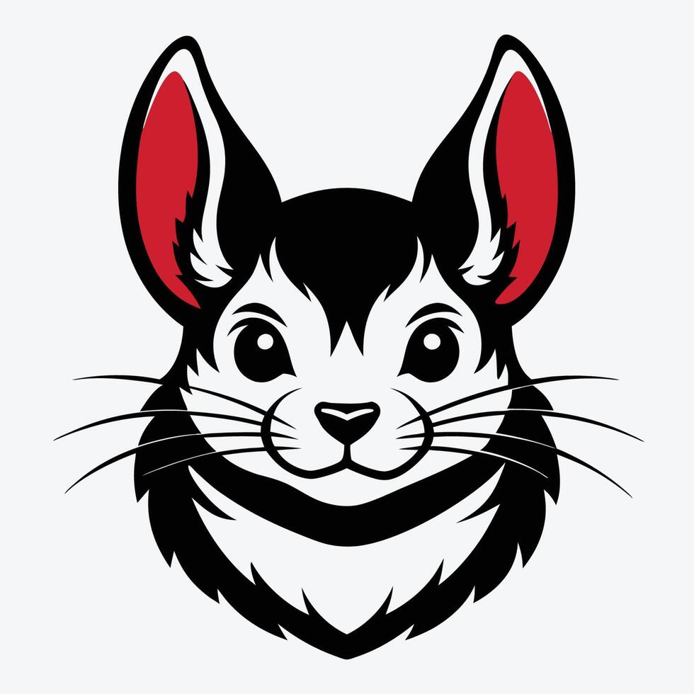 Cute Chinchilla Mascot Identity vector