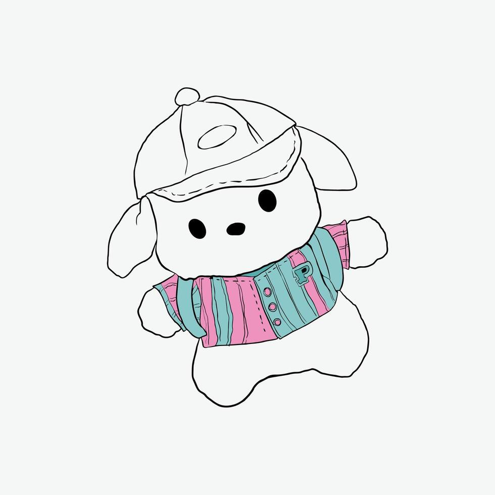 a toy in a sweatshirt vector