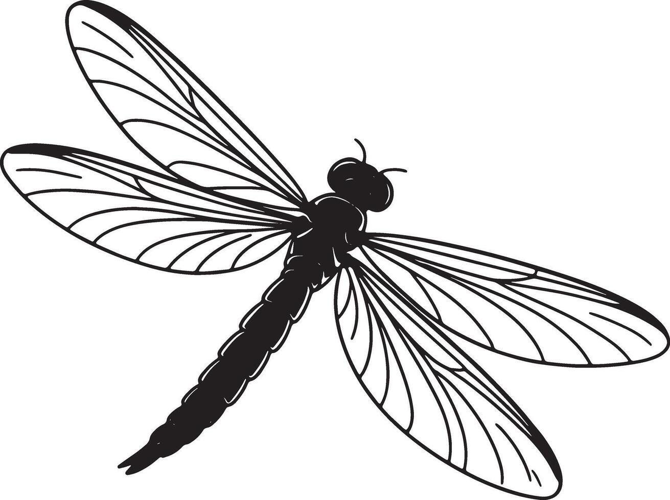 fire fly line art design illustration premium quality vector