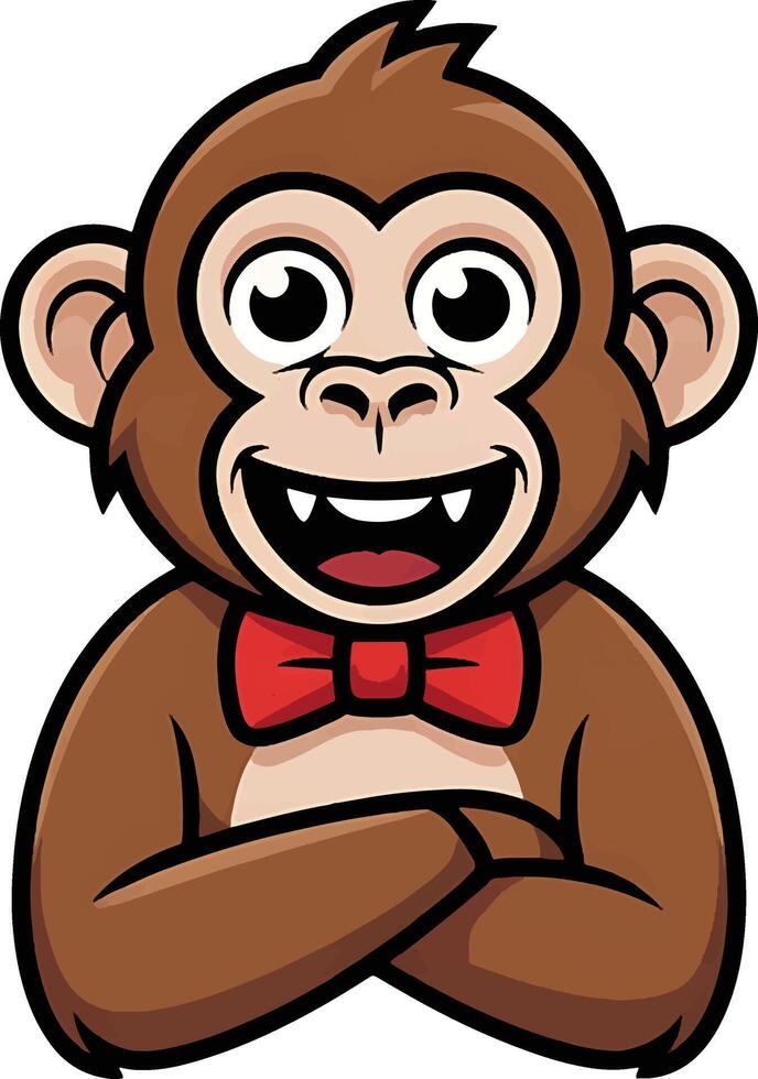monkey art design look like European vector