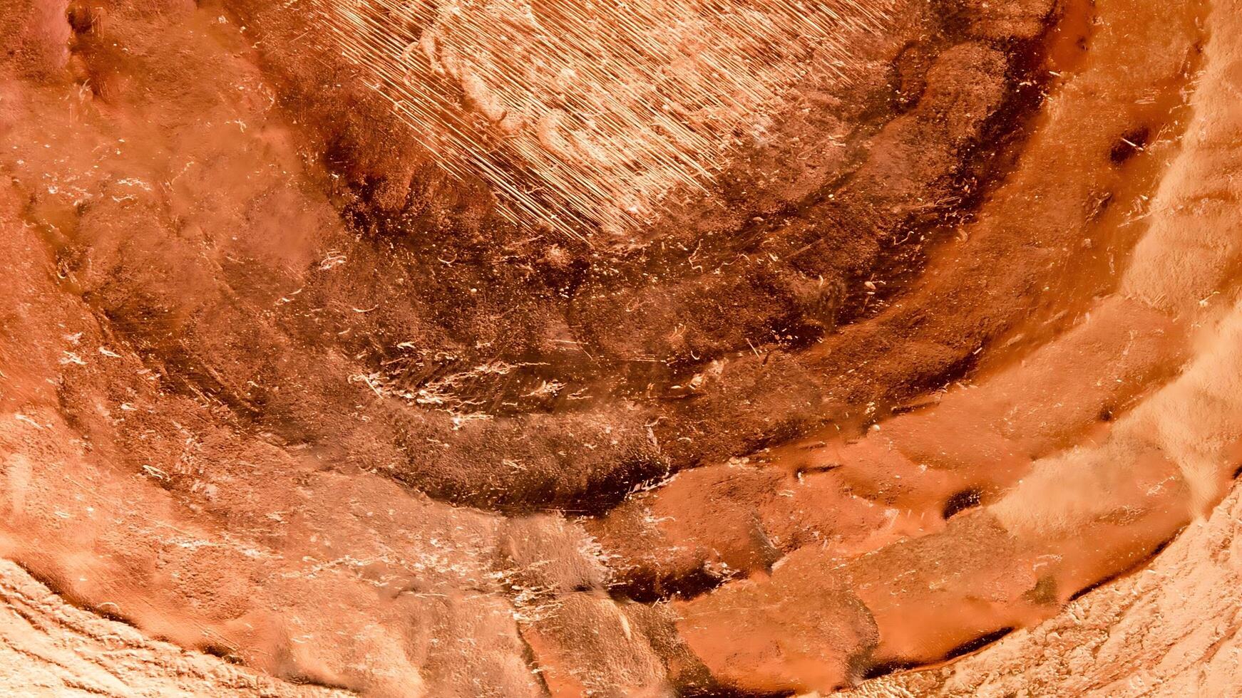 A close up of a hole in the ground photo
