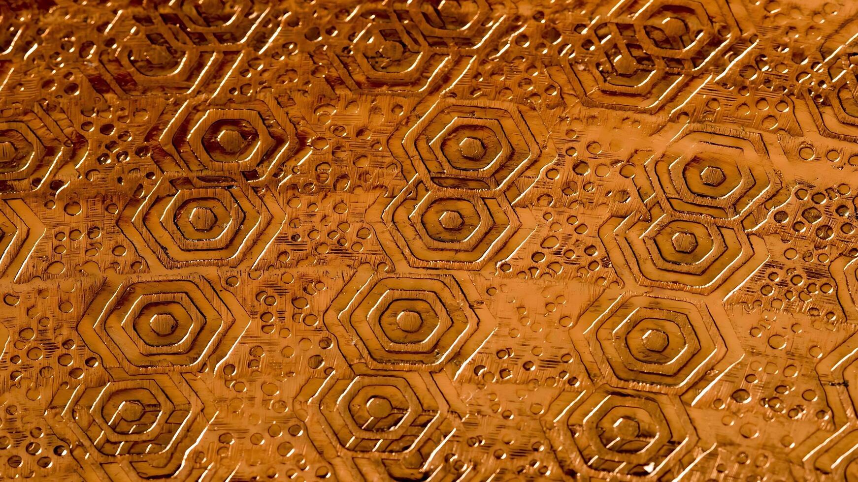 A close up of a brown patterned surface photo