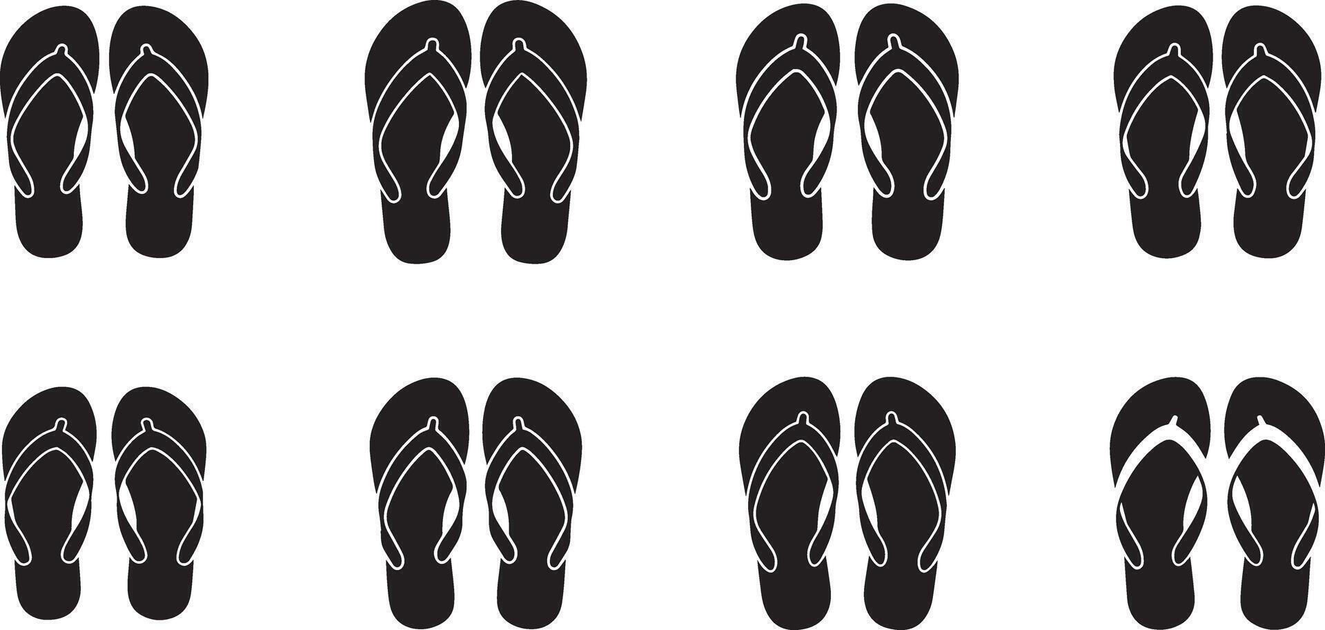 Flip flops illustration vector