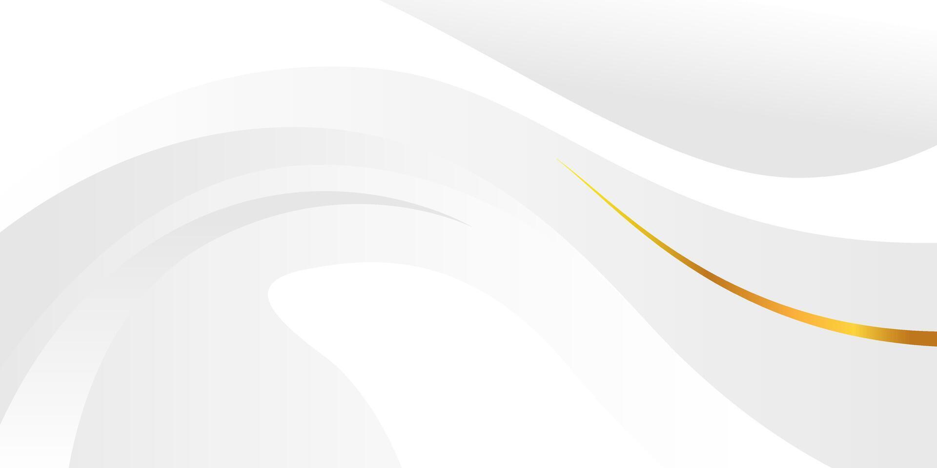 Minimalist White Backdrop with Elegant Gold Streaks and Flowing Waves vector