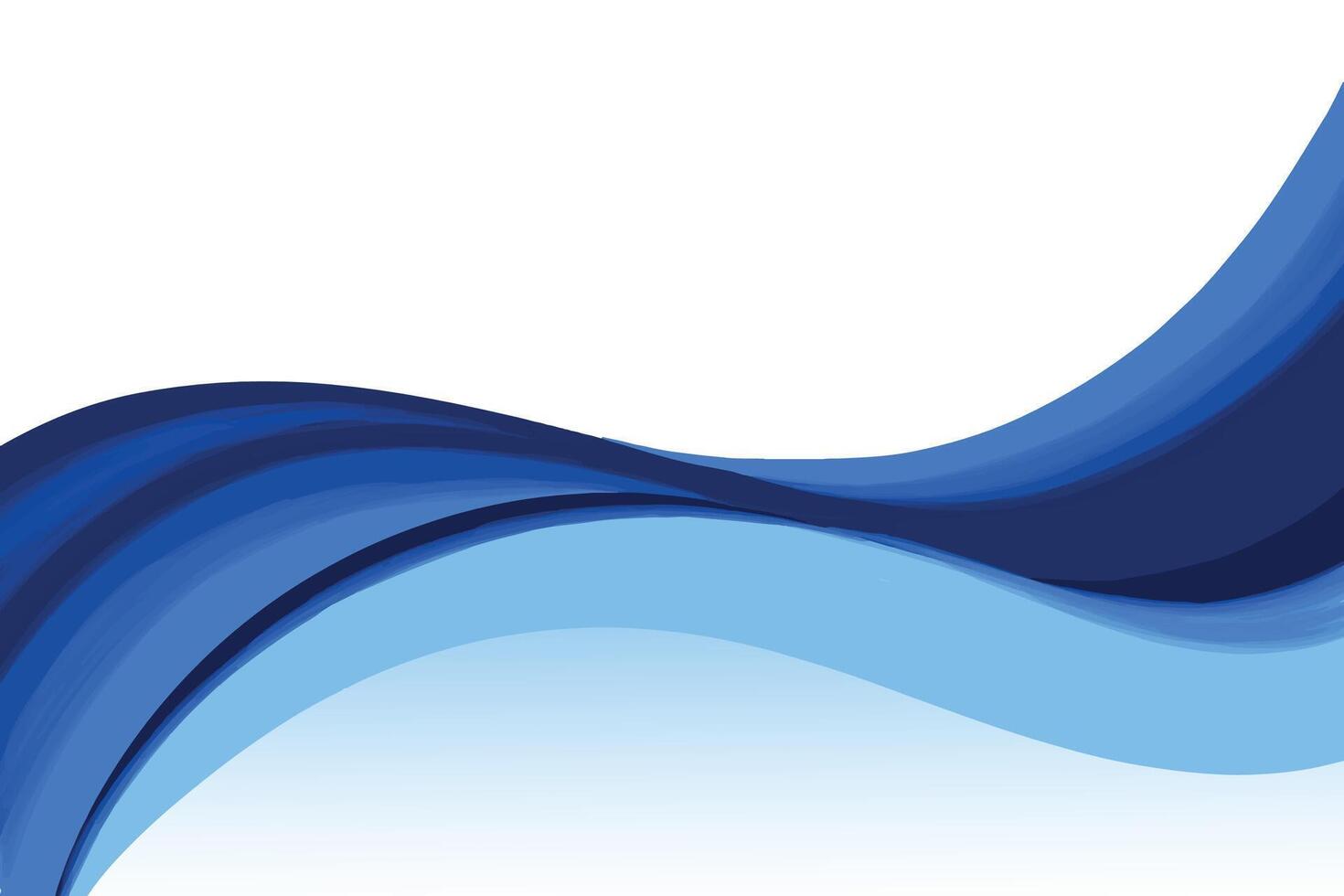 Abstract creative business flowing blue wave design vector
