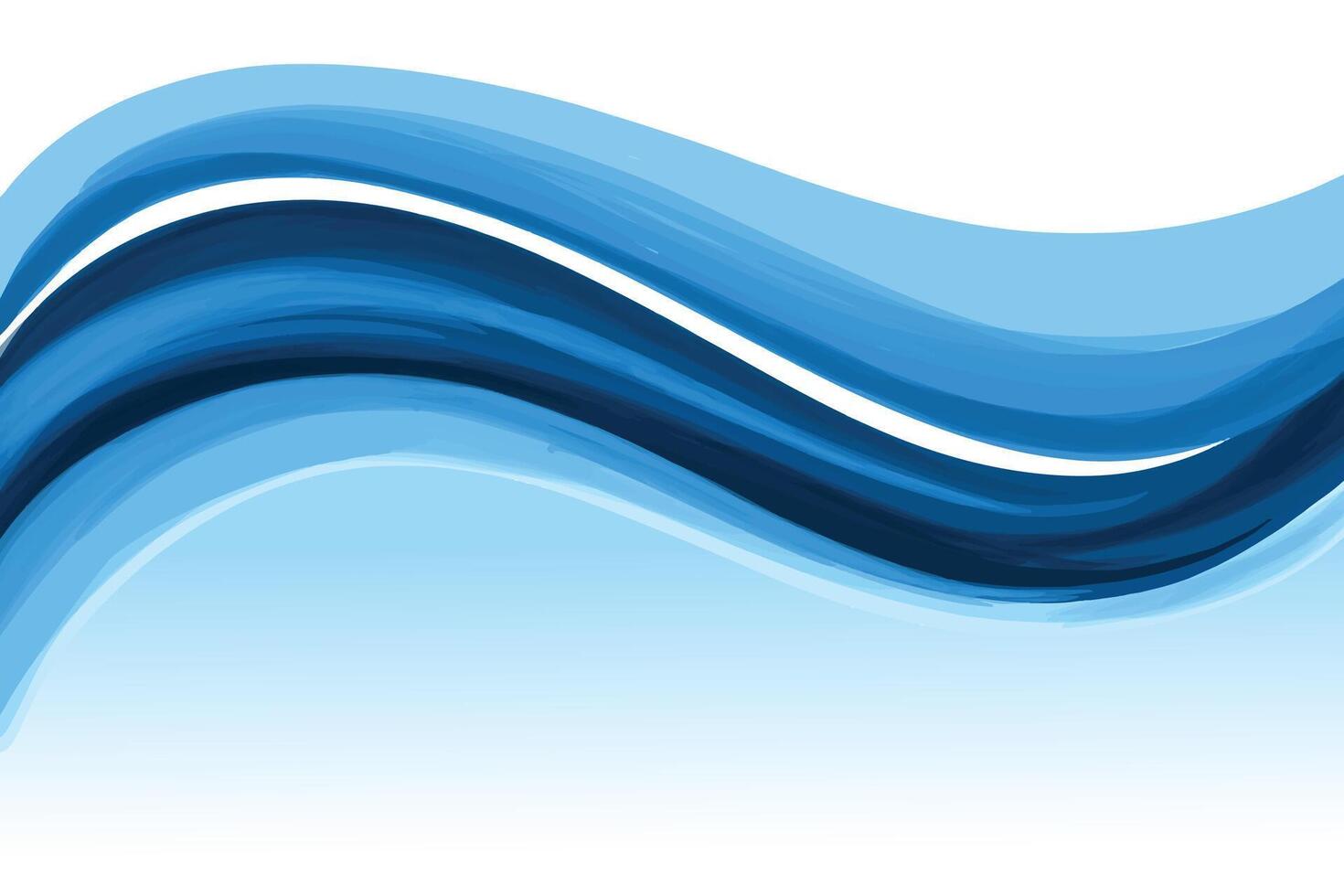 Abstract creative business blue wave design vector