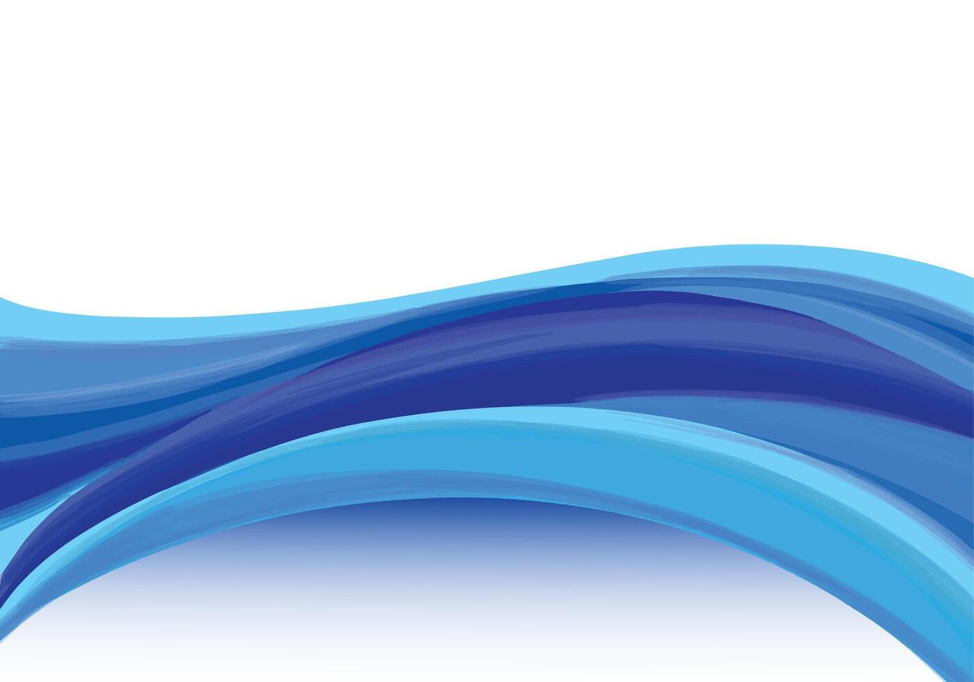 Abstract creative business blue wave vector