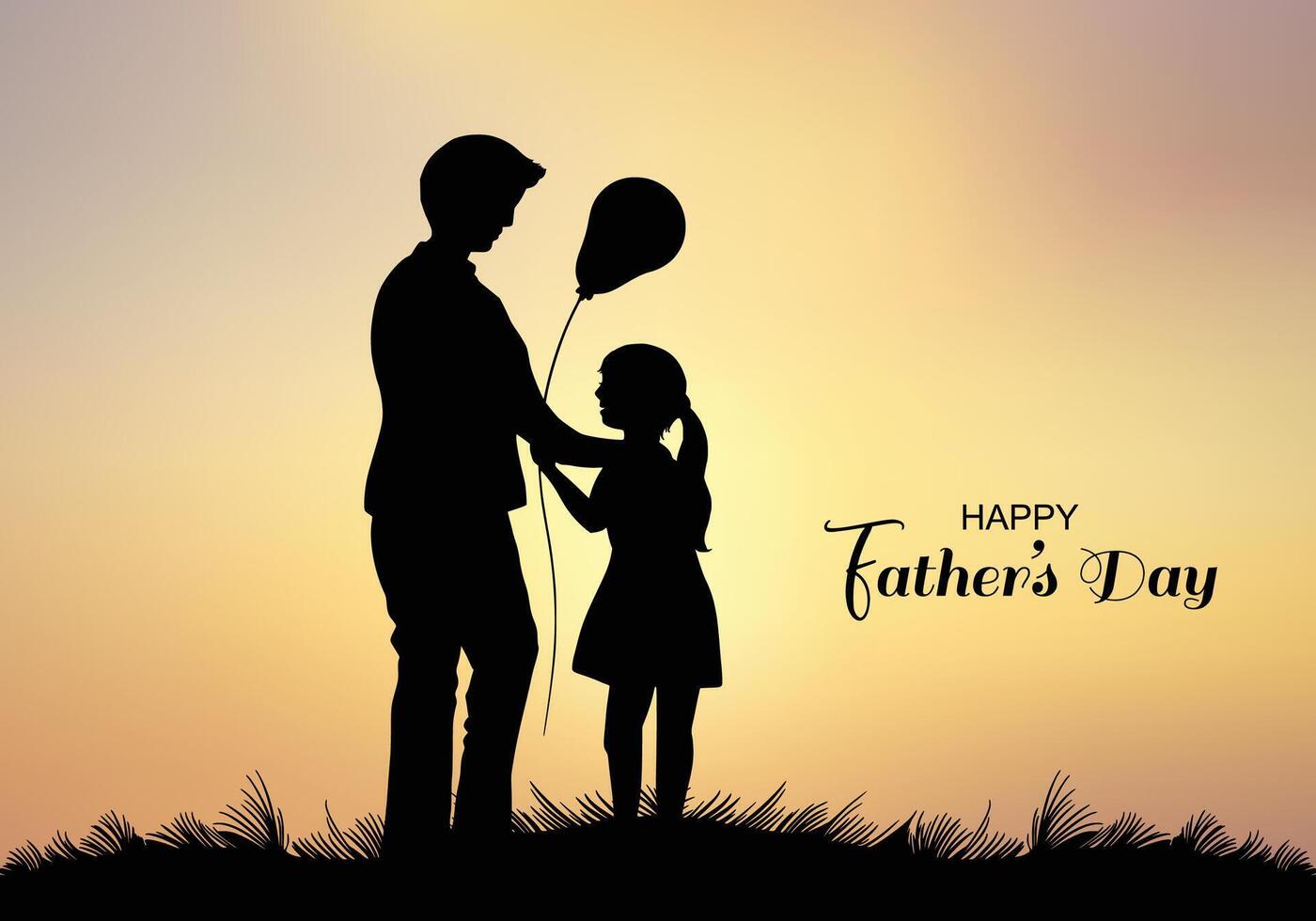 Happy father's day greeting card celebration background vector