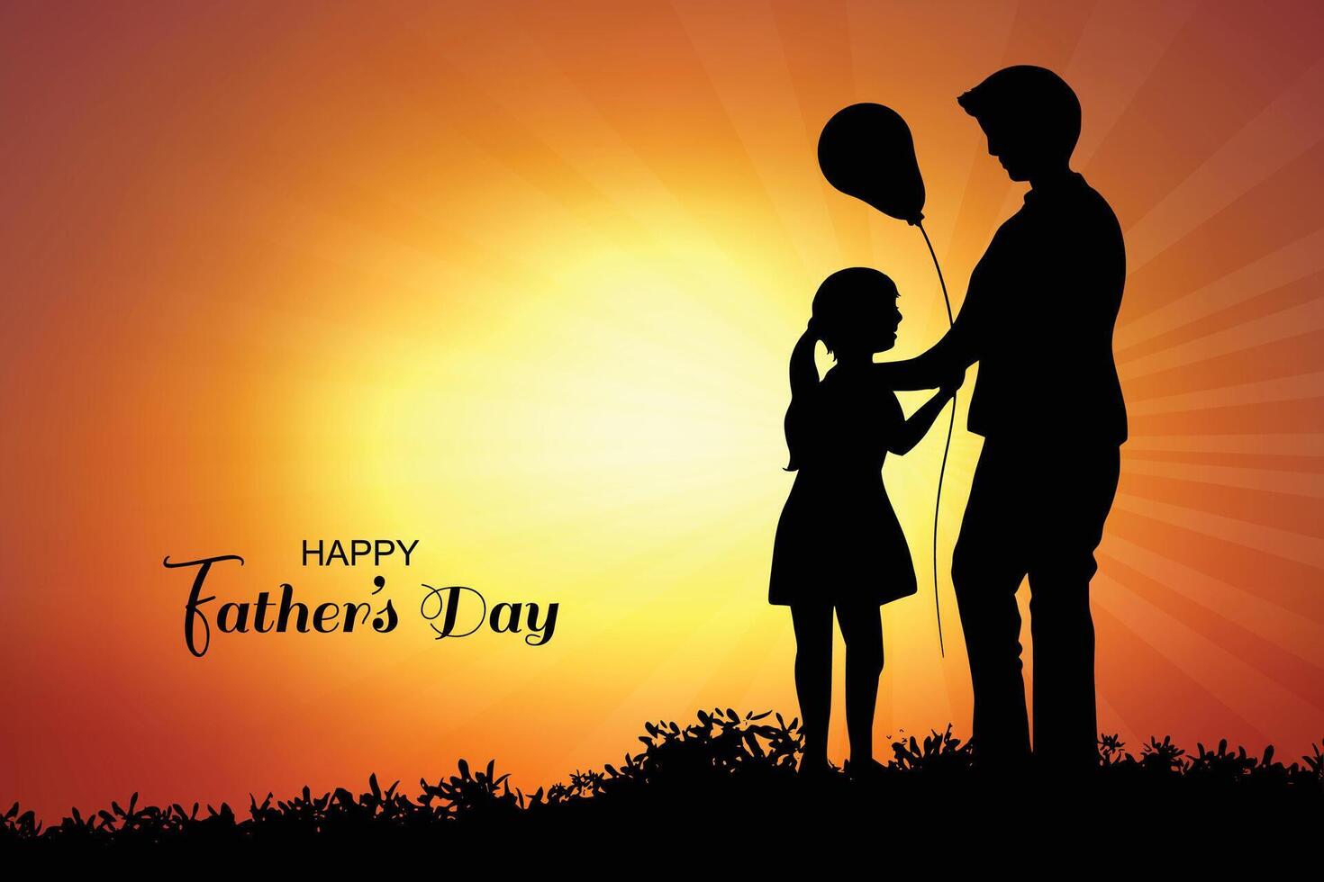 Happy father's day greeting card celebration vector