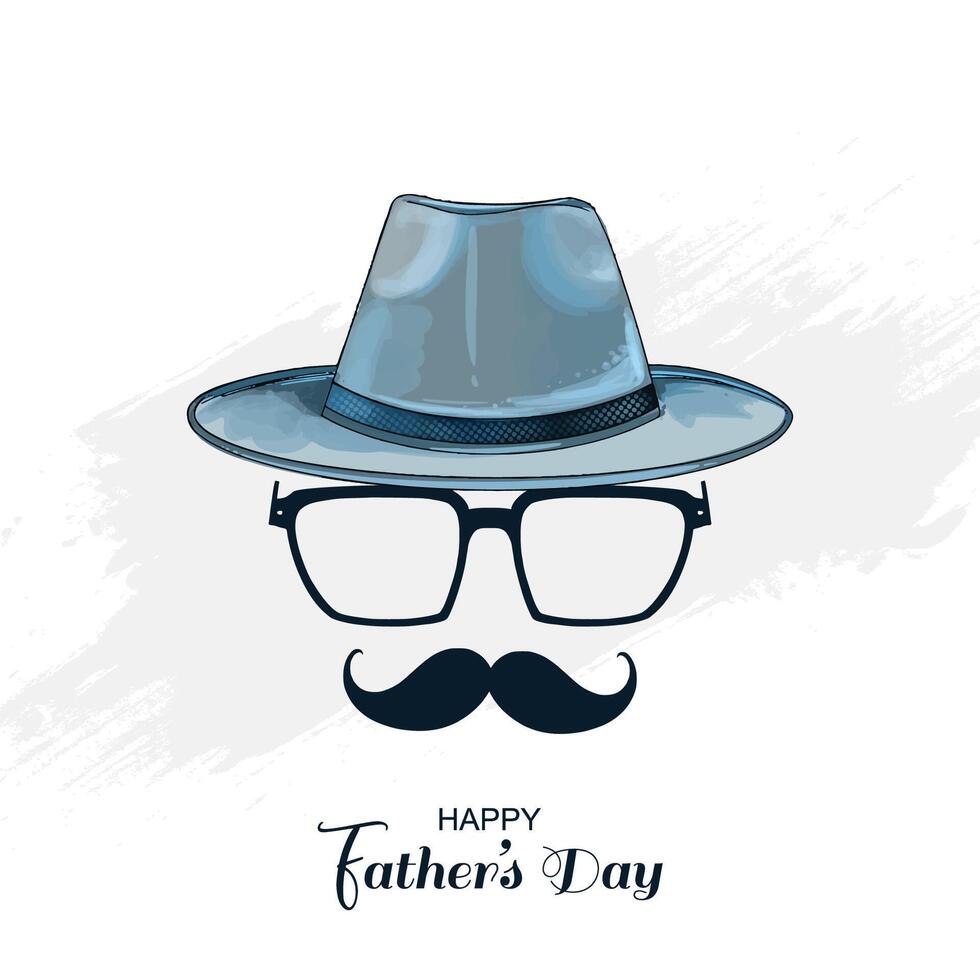Beautiful father's day celebration card background vector