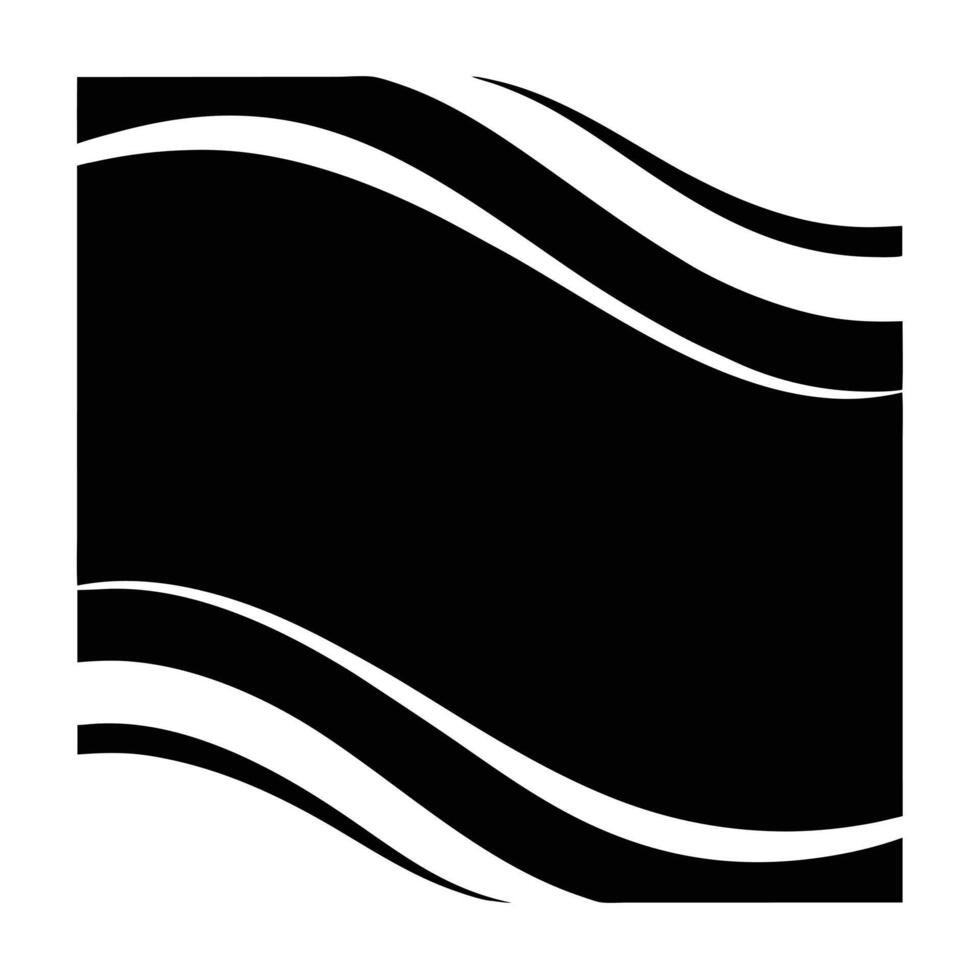 Abstract Black and White Wave Pattern Design vector