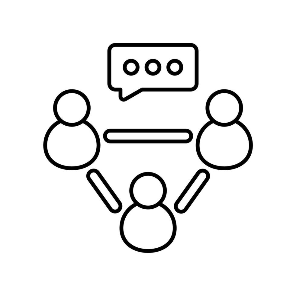 Icon a social network, isolated against a clean background vector