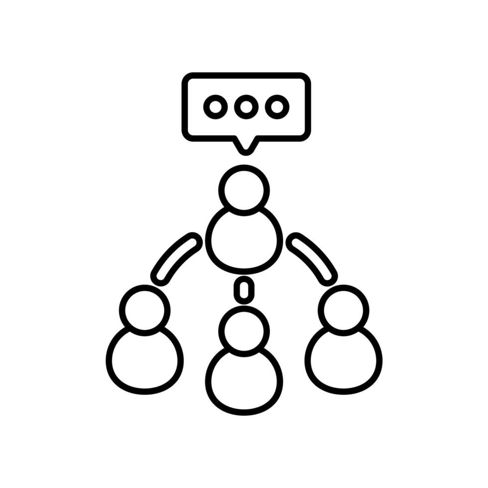 Icon a community, isolated against a clean background vector