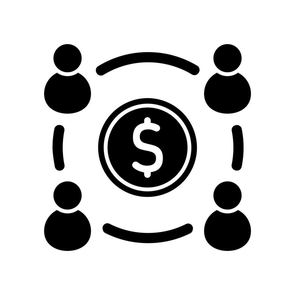 Icon a investment fund, isolated against a clean background. vector