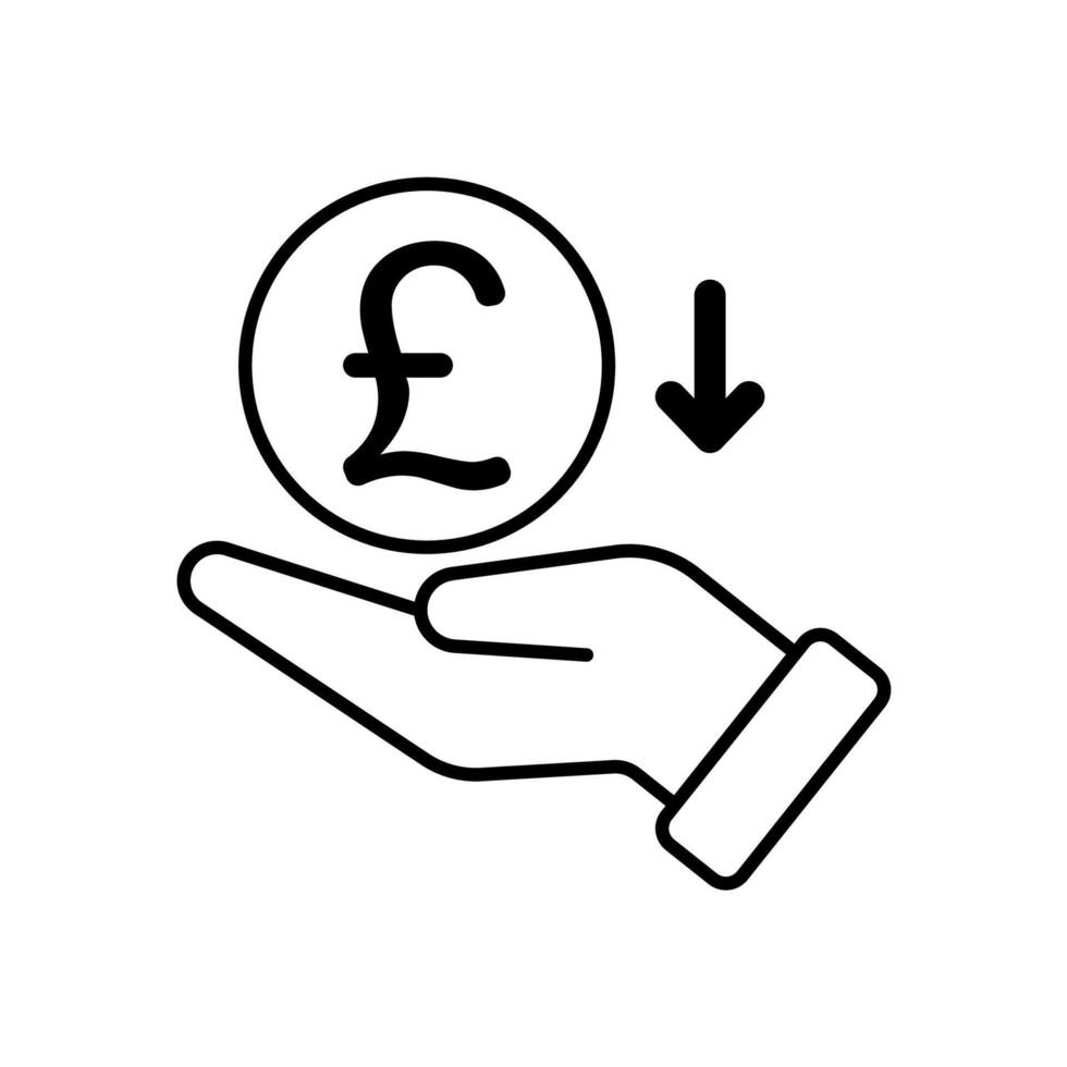 Icon a savings, isolated against a clean background. vector