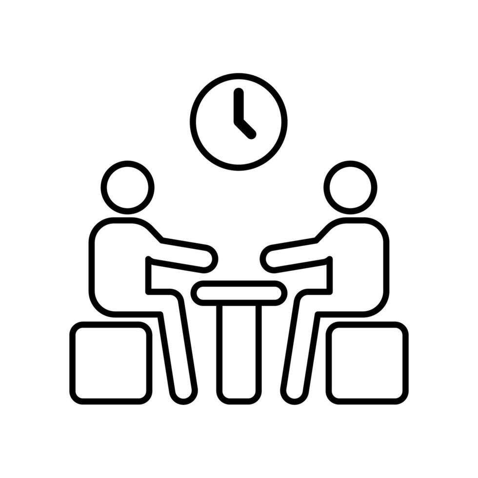 Icon a meeting isolated against a clean background vector