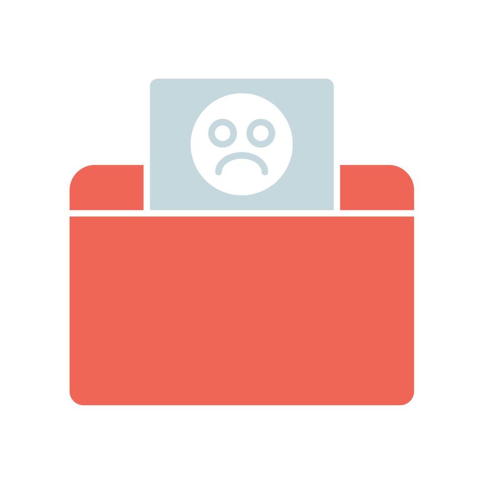 Icon a complain, isolated against a clean background. vector